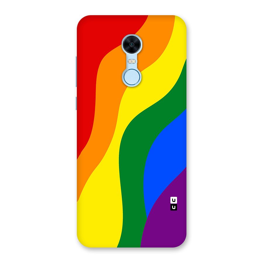 Rainbow Slant Curves Back Case for Redmi Note 5