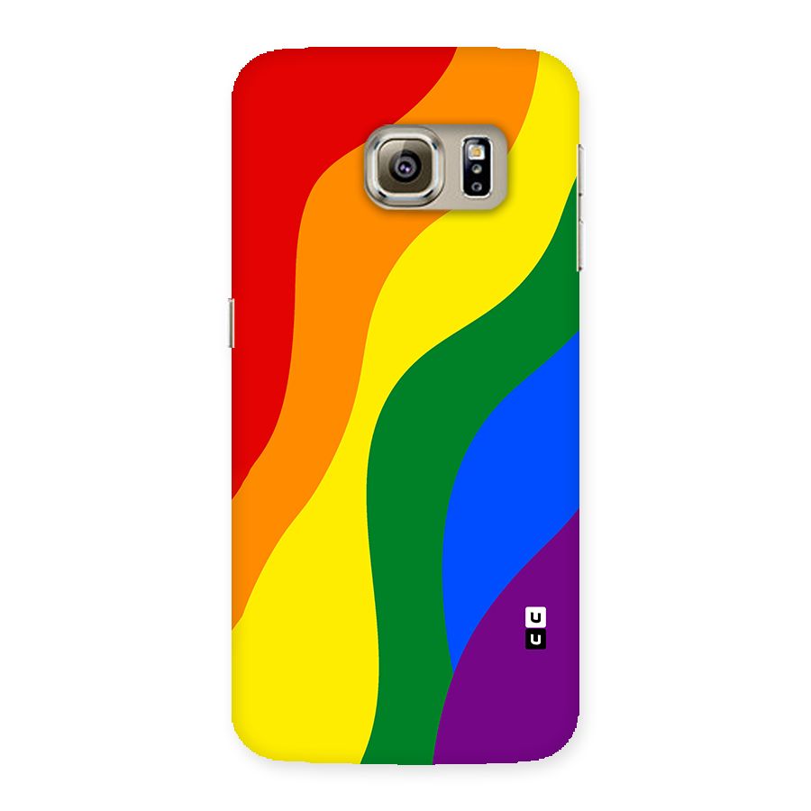 Rainbow Slant Curves Back Case for Samsung Galaxy S6 Edge