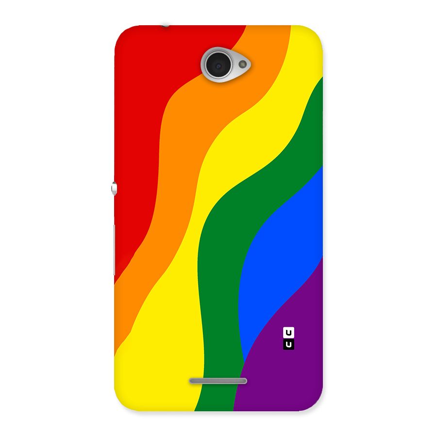 Rainbow Slant Curves Back Case for Sony Xperia E4