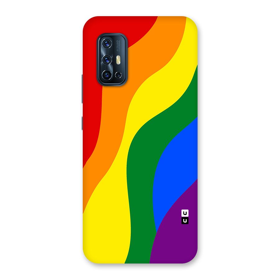 Rainbow Slant Curves Back Case for Vivo V17