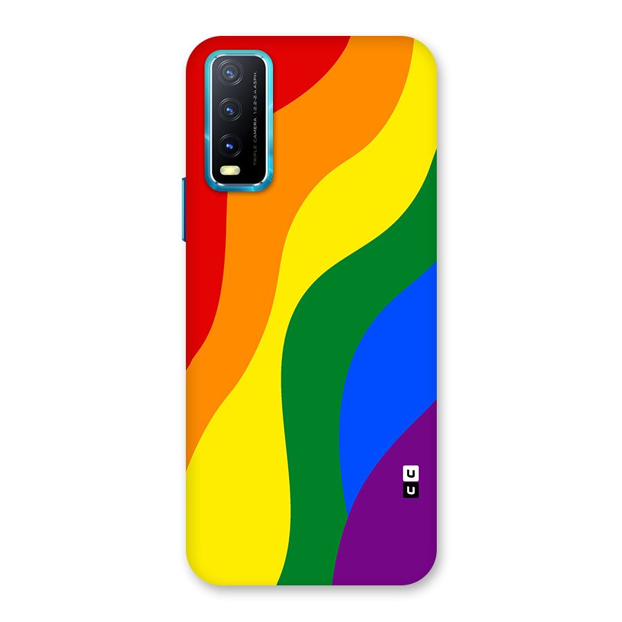 Rainbow Slant Curves Back Case for Vivo Y20