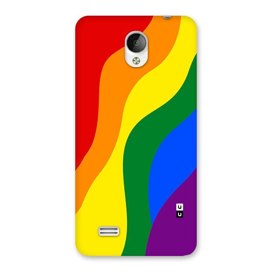Rainbow Slant Curves Back Case for Vivo Y21