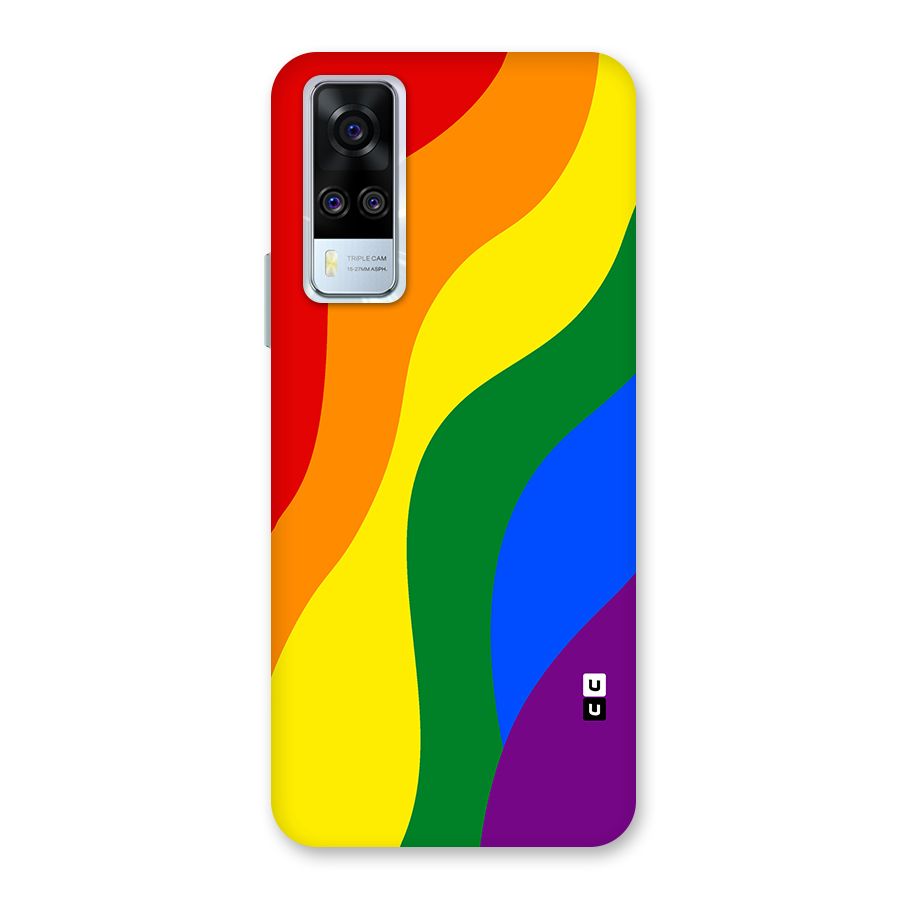 Rainbow Slant Curves Back Case for Vivo Y31