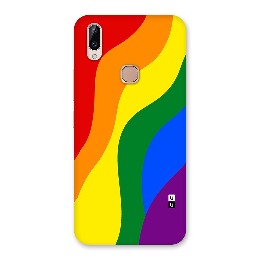 Rainbow Slant Curves Back Case for Vivo Y83 Pro