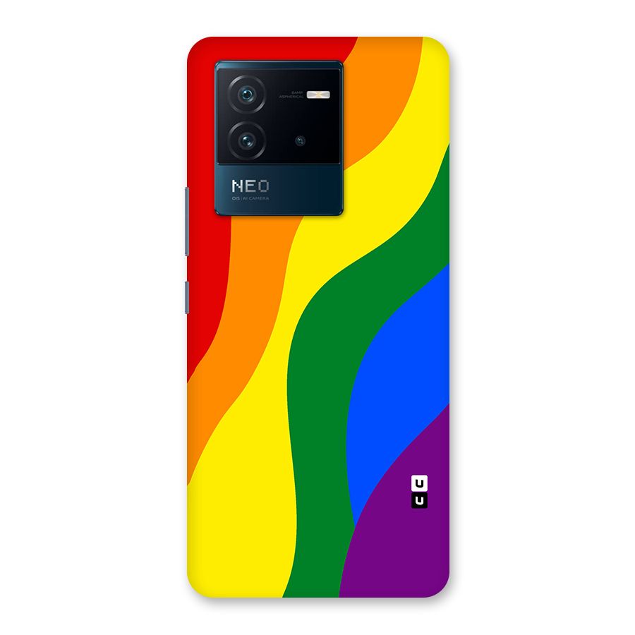 Rainbow Slant Curves Back Case for Vivo iQOO Neo 6 5G