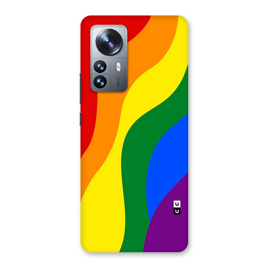 Rainbow Slant Curves Back Case for Xiaomi 12 Pro