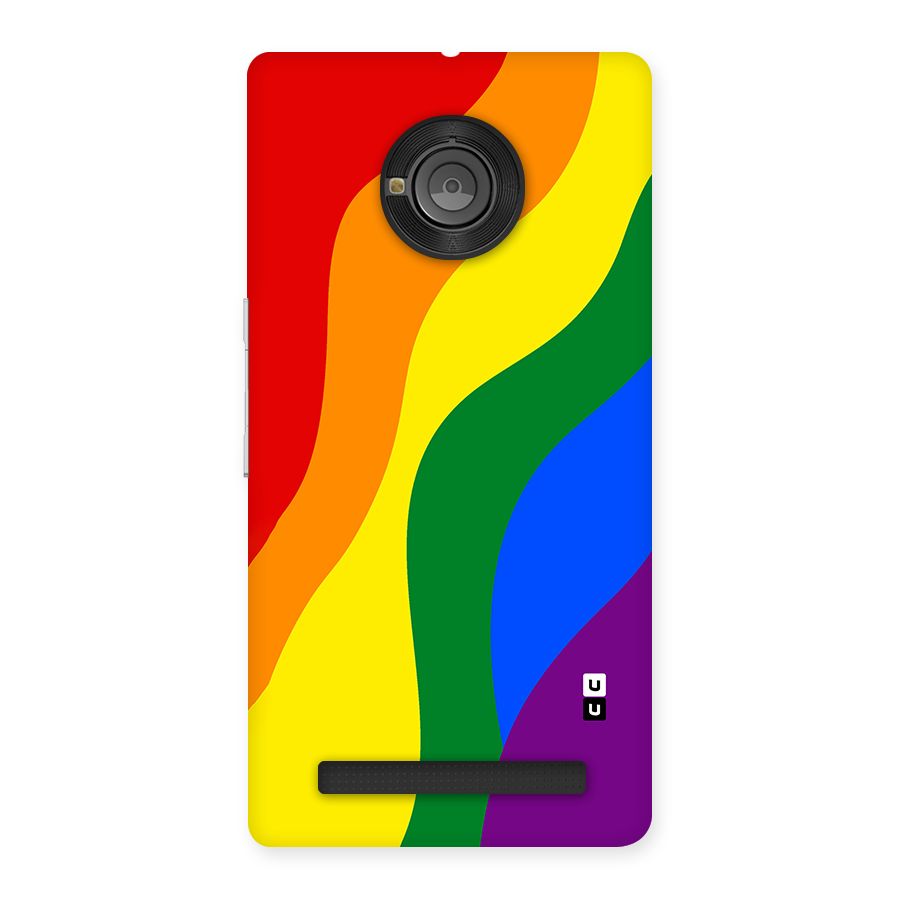 Rainbow Slant Curves Back Case for Yu Yunique