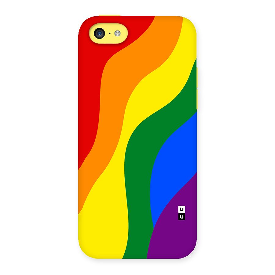 Rainbow Slant Curves Back Case for iPhone 5C