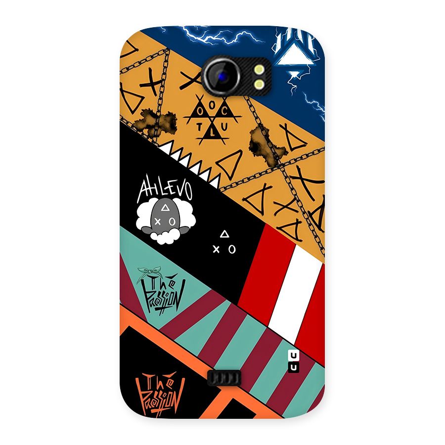 Random Abstracts Art Slant Stripes Back Case for Canvas 2 A110
