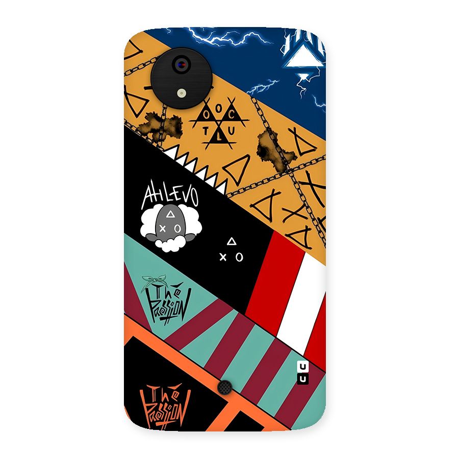 Random Abstracts Art Slant Stripes Back Case for Canvas A1  AQ4501