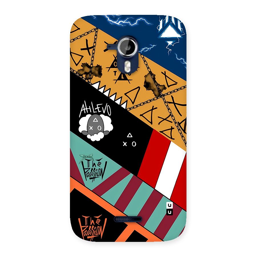 Random Abstracts Art Slant Stripes Back Case for Canvas Magnus A117