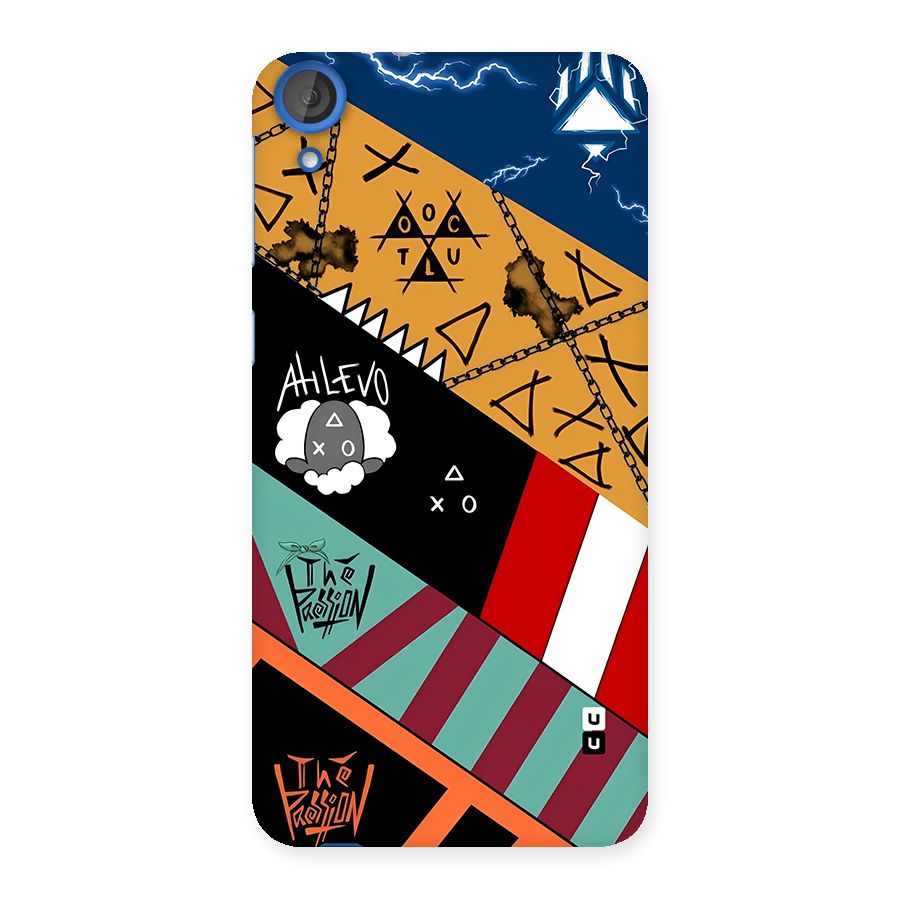 Random Abstracts Art Slant Stripes Back Case for Desire 820