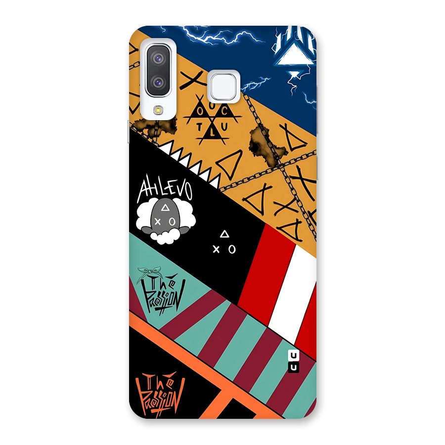 Random Abstracts Art Slant Stripes Back Case for Galaxy A8 Star