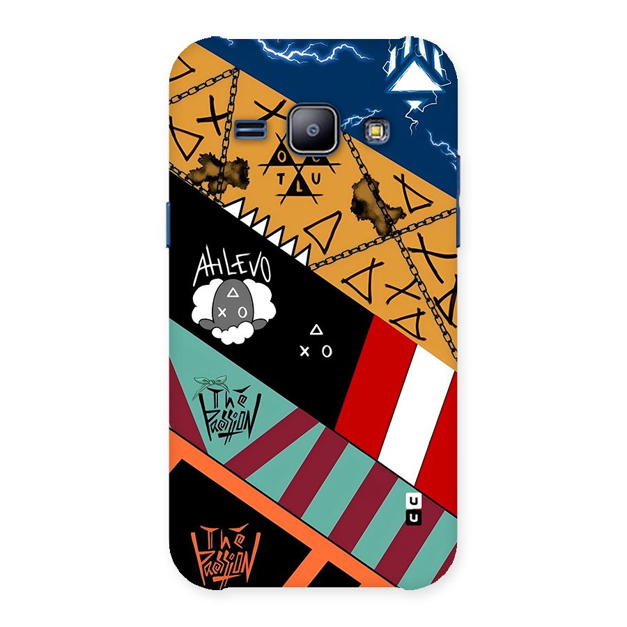 Random Abstracts Art Slant Stripes Back Case for Galaxy J1