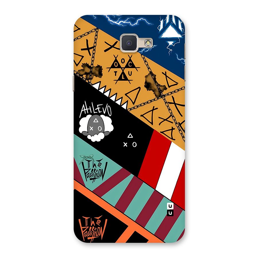 Random Abstracts Art Slant Stripes Back Case for Galaxy J5 Prime