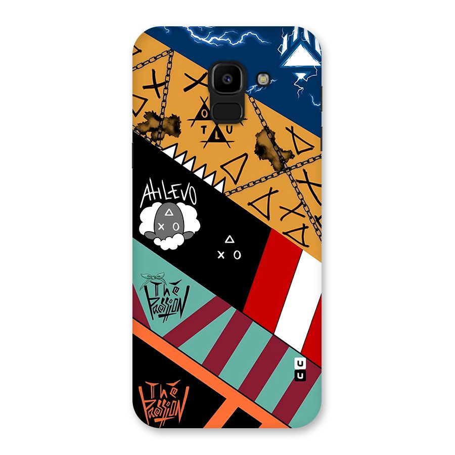 Random Abstracts Art Slant Stripes Back Case for Galaxy J6