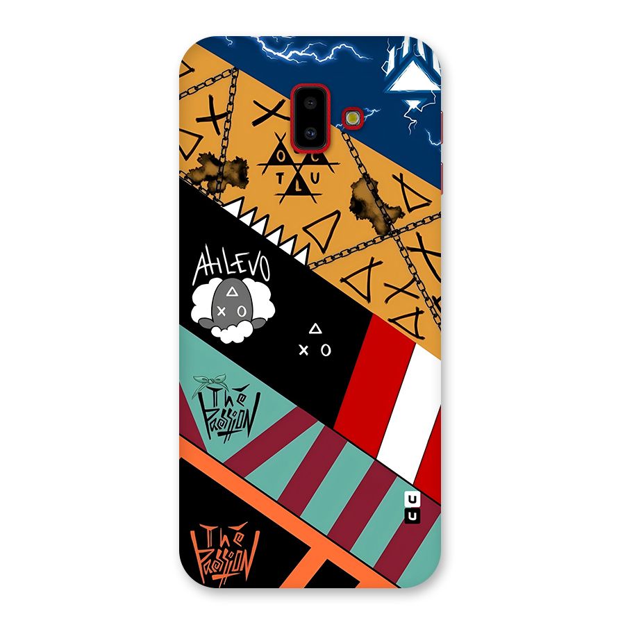 Random Abstracts Art Slant Stripes Back Case for Galaxy J6 Plus