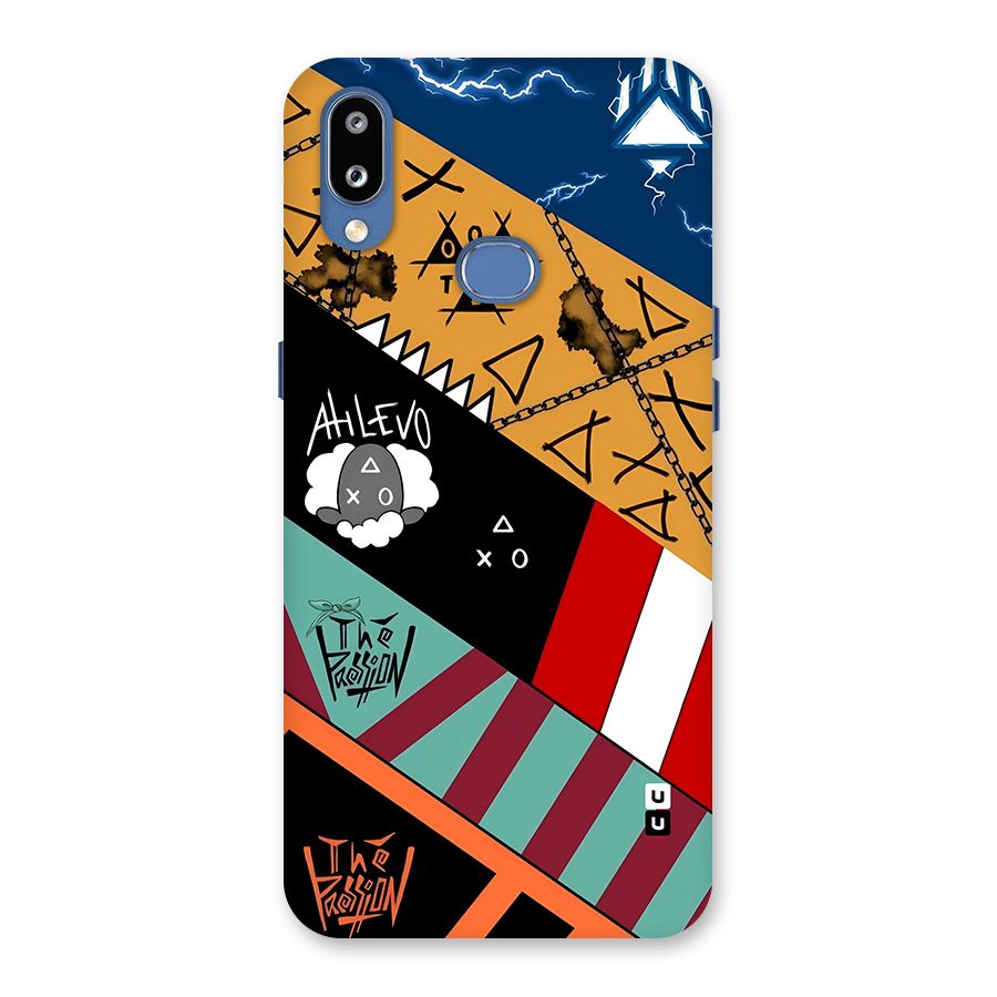 Random Abstracts Art Slant Stripes Back Case for Galaxy M01s