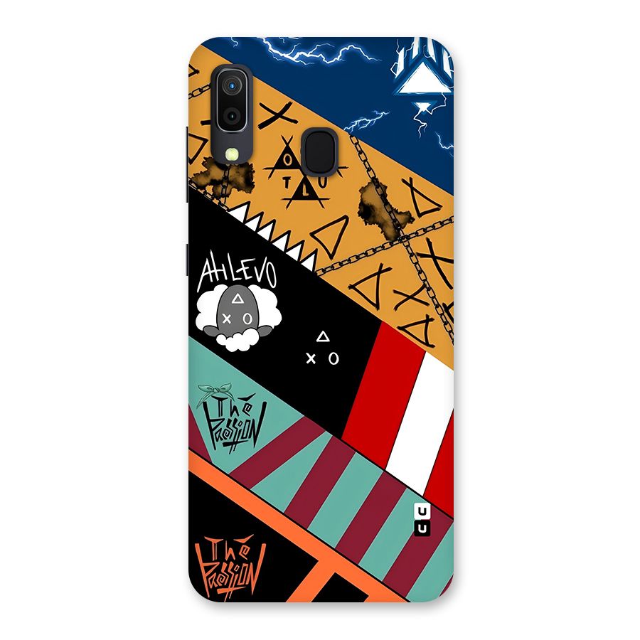 Random Abstracts Art Slant Stripes Back Case for Galaxy M10s