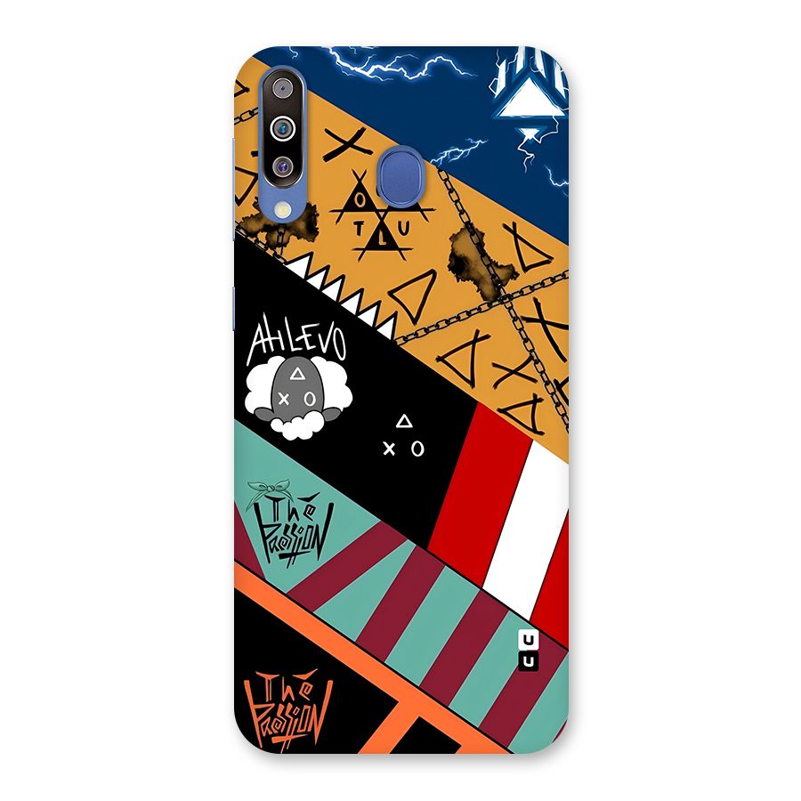 Random Abstracts Art Slant Stripes Back Case for Galaxy M30