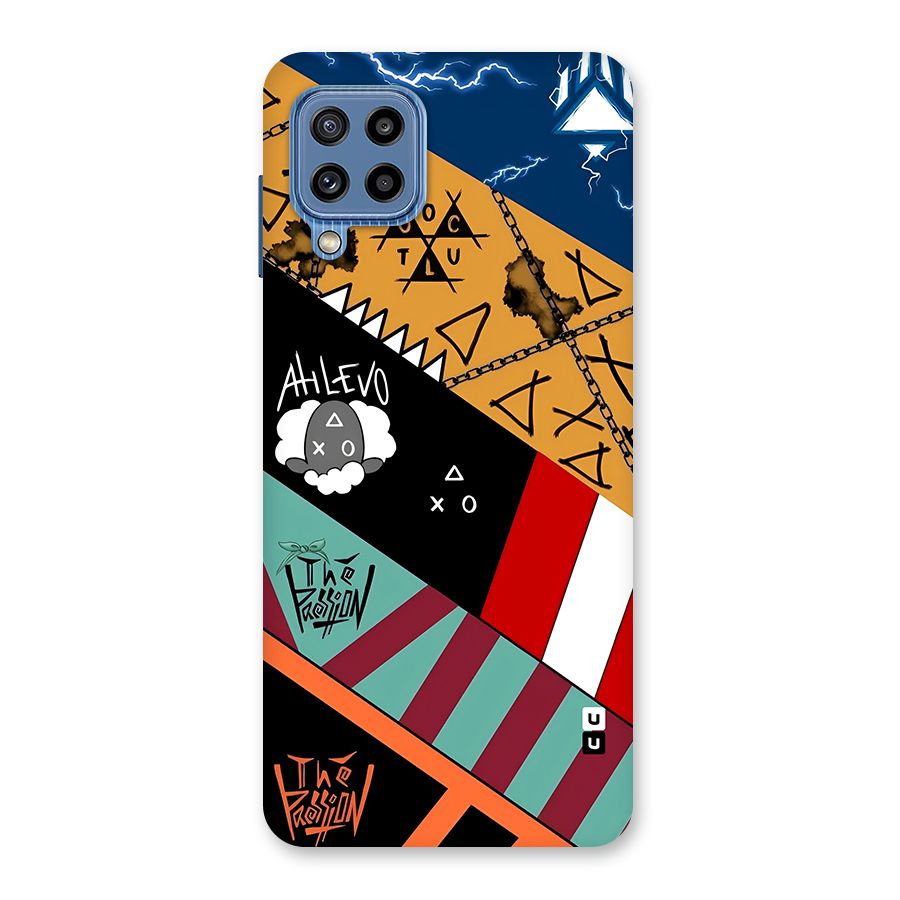 Random Abstracts Art Slant Stripes Back Case for Galaxy M32