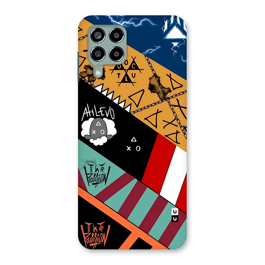 Random Abstracts Art Slant Stripes Back Case for Galaxy M33
