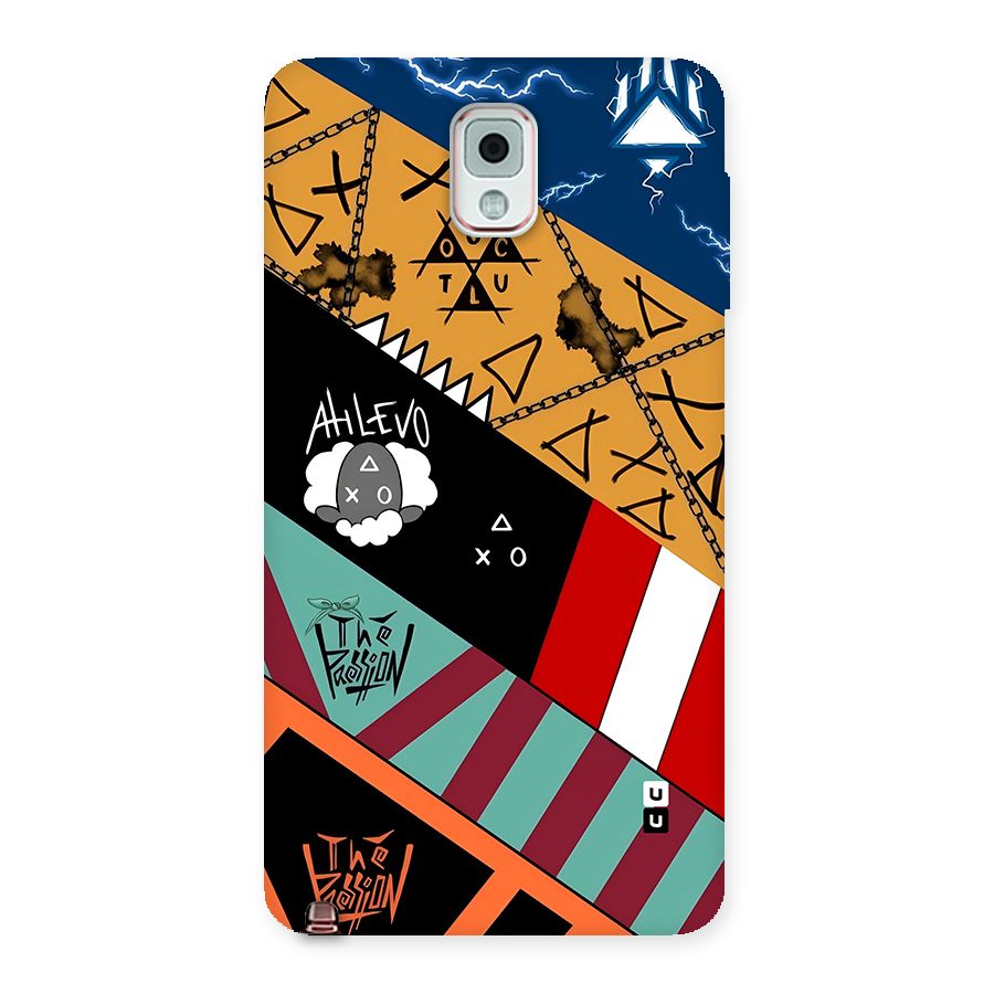 Random Abstracts Art Slant Stripes Back Case for Galaxy Note 3