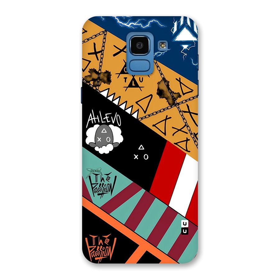 Random Abstracts Art Slant Stripes Back Case for Galaxy On6