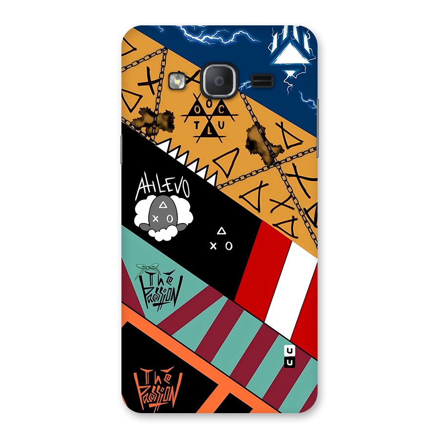 Random Abstracts Art Slant Stripes Back Case for Galaxy On7 2015