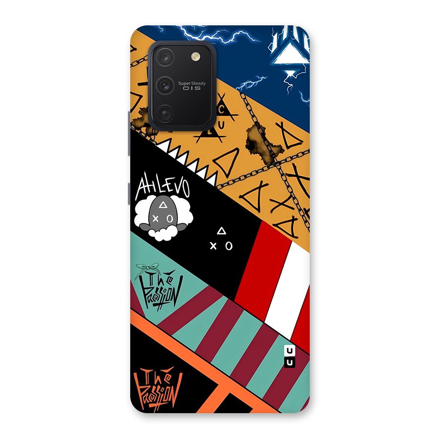 Random Abstracts Art Slant Stripes Back Case for Galaxy S10 Lite