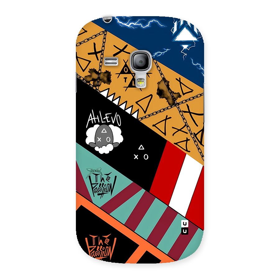 Random Abstracts Art Slant Stripes Back Case for Galaxy S3 Mini