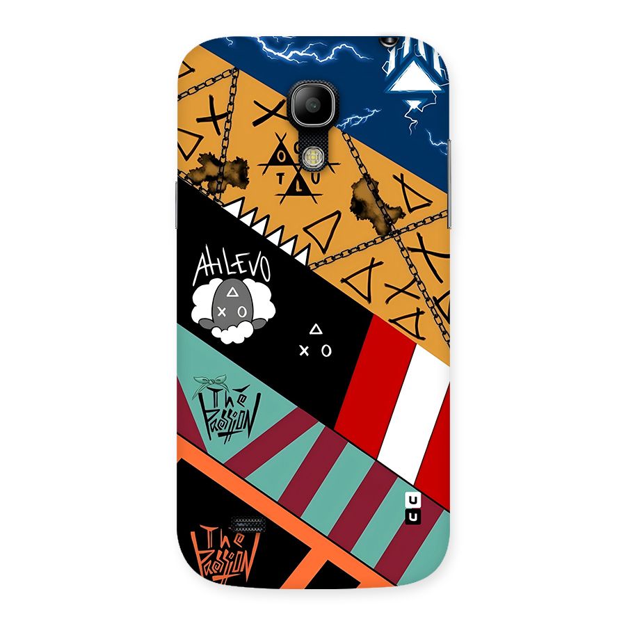 Random Abstracts Art Slant Stripes Back Case for Galaxy S4 Mini