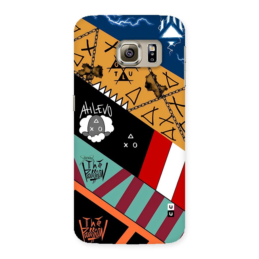 Random Abstracts Art Slant Stripes Back Case for Galaxy S6 edge
