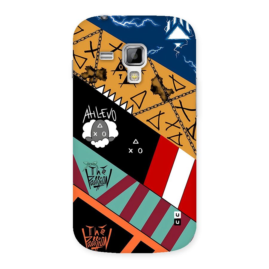 Random Abstracts Art Slant Stripes Back Case for Galaxy S Duos