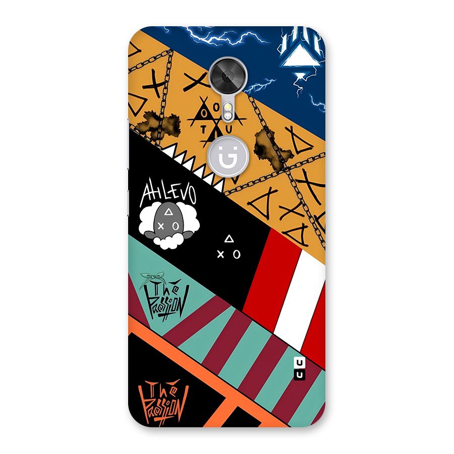 Random Abstracts Art Slant Stripes Back Case for Gionee A1