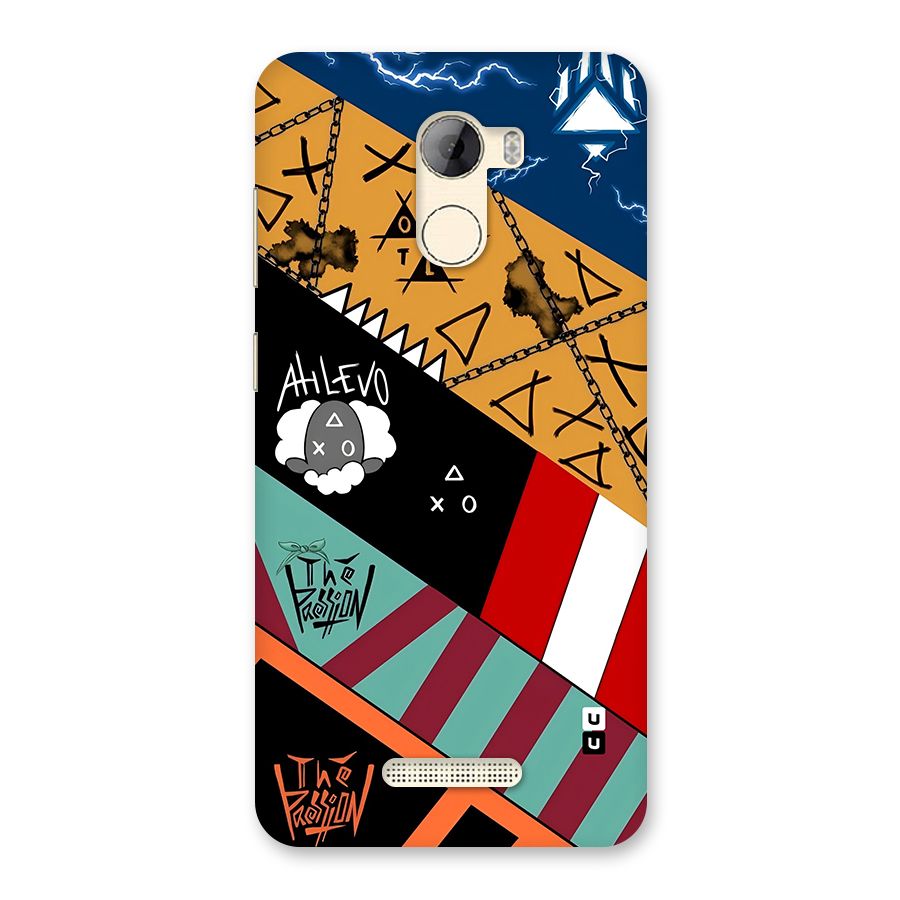 Random Abstracts Art Slant Stripes Back Case for Gionee A1 LIte