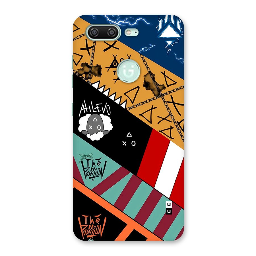 Random Abstracts Art Slant Stripes Back Case for Gionee S10