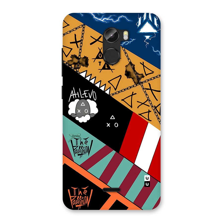 Random Abstracts Art Slant Stripes Back Case for Gionee X1