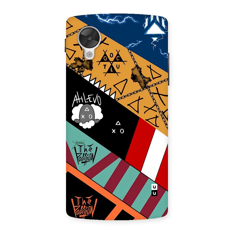Random Abstracts Art Slant Stripes Back Case for Google Nexus 5