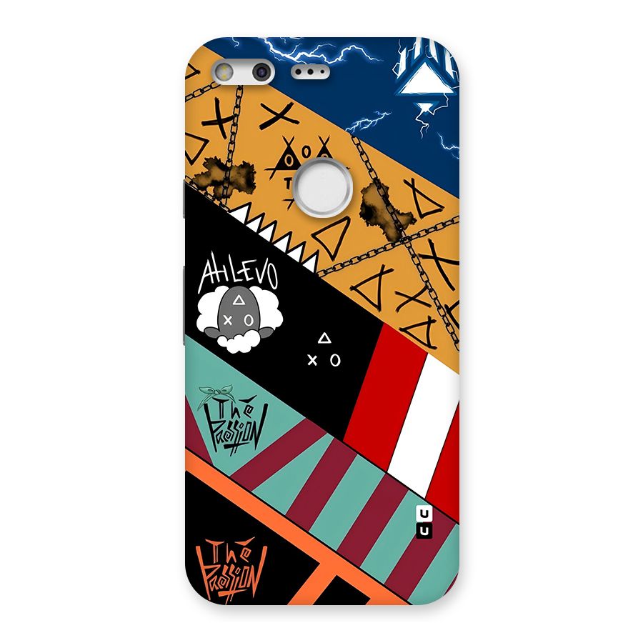 Random Abstracts Art Slant Stripes Back Case for Google Pixel