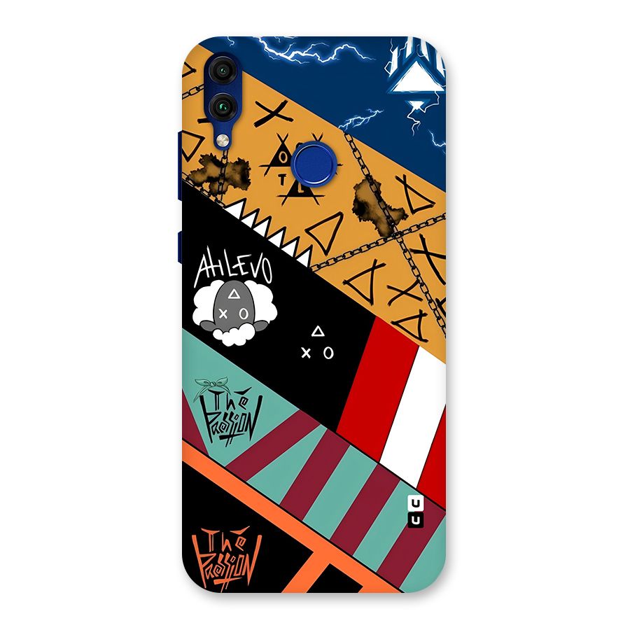 Random Abstracts Art Slant Stripes Back Case for Honor 8C