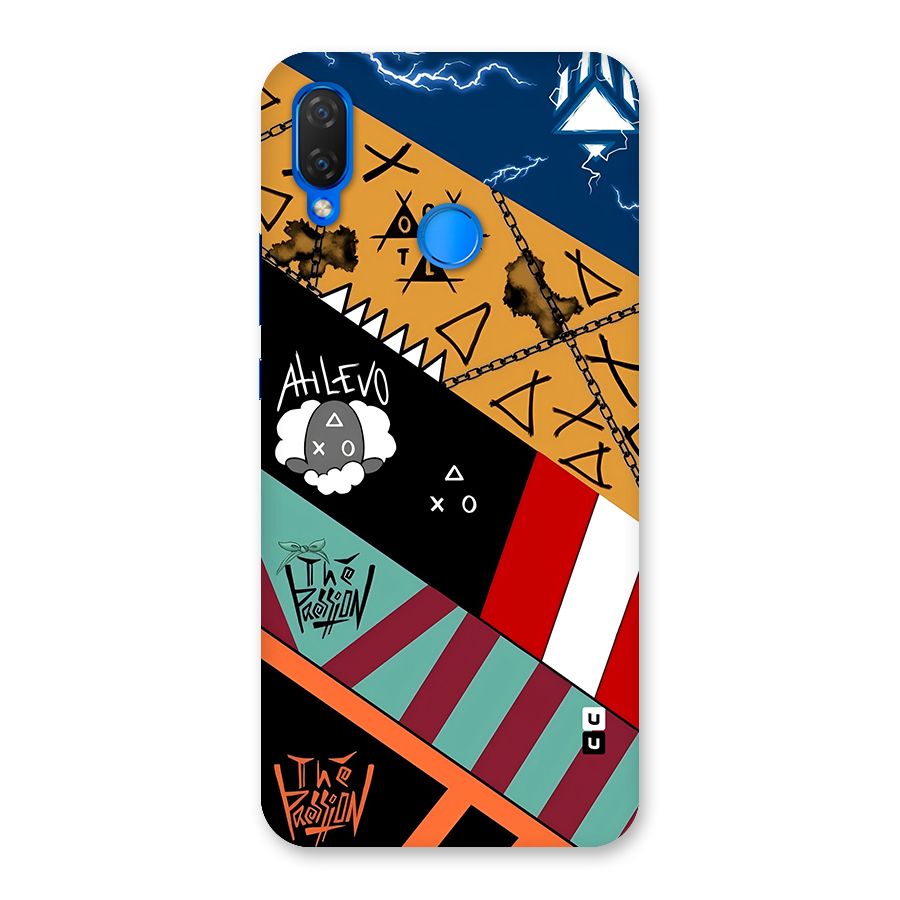 Random Abstracts Art Slant Stripes Back Case for Huawei Nova 3i