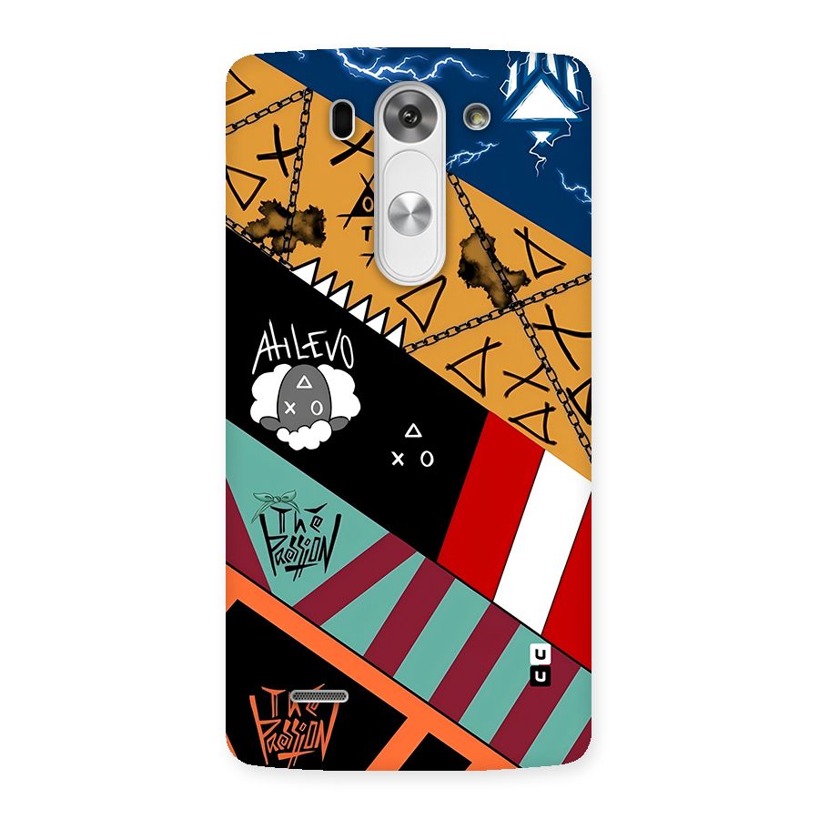 Random Abstracts Art Slant Stripes Back Case for LG G3 Beat