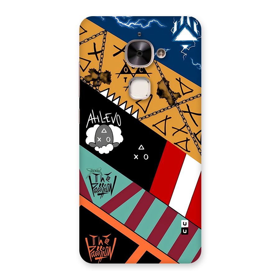 Random Abstracts Art Slant Stripes Back Case for Le 2