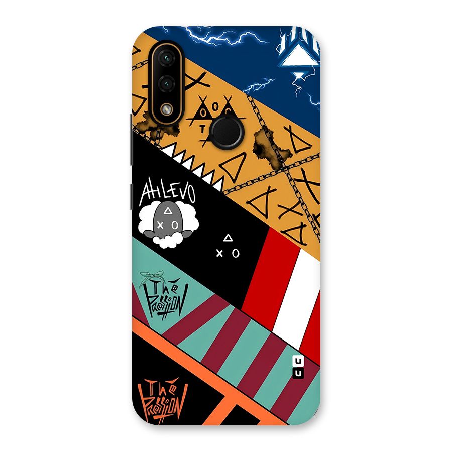 Random Abstracts Art Slant Stripes Back Case for Lenovo A6 Note