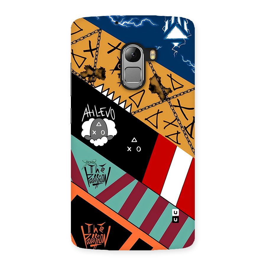 Random Abstracts Art Slant Stripes Back Case for Lenovo K4 Note