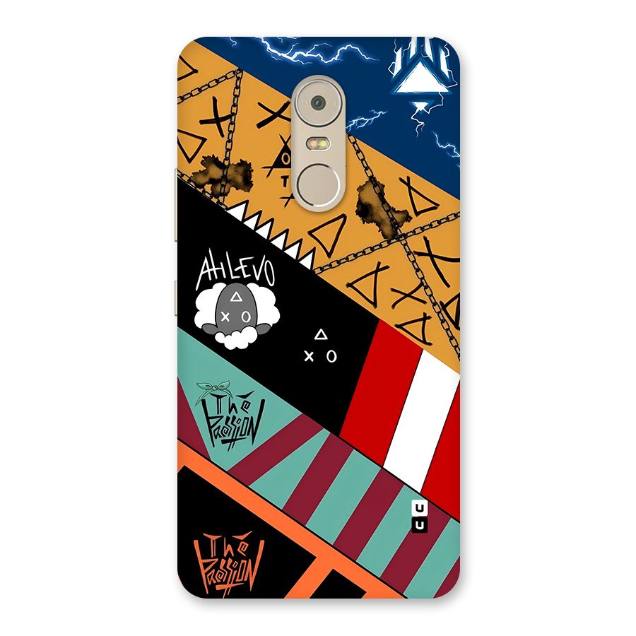 Random Abstracts Art Slant Stripes Back Case for Lenovo K6 Note