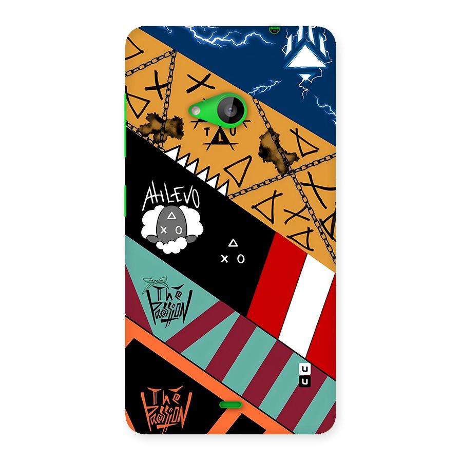 Random Abstracts Art Slant Stripes Back Case for Lumia 535