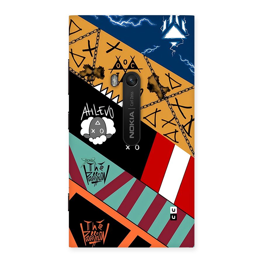 Random Abstracts Art Slant Stripes Back Case for Lumia 920