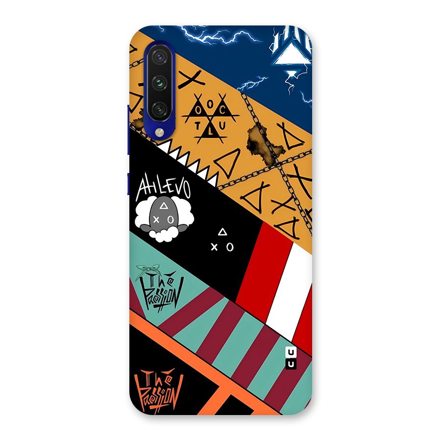Random Abstracts Art Slant Stripes Back Case for Mi A3